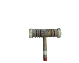 Vintage Croquet Mallet Wood Wooden 33501