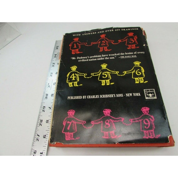 536 Puzzles & Curious Problems Henry Ernest Dudeney 1967 1st HC DJ