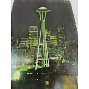 Carte postale vintage Space Needle Seattle WA Washington 49442