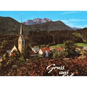 vintage Hermagor Autriche Carte Postale 1983 Photo 25887
