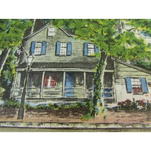 Das Piratenhaus Savannah GA Vintage Postkarte 51861 Georgia