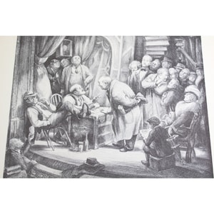 Don Freeman Print Casting pour personnage vintage 77231
