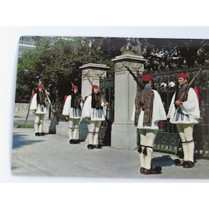 Guardie del Corpo Atene Grecia Cartolina Vintage 52045