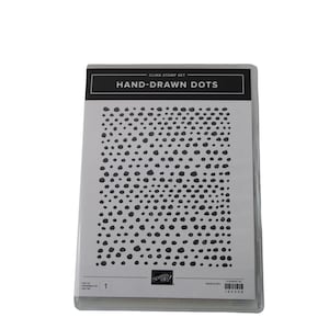 Stampin Up Hand Drawn Dots Cling Stamp Set Unused 89670