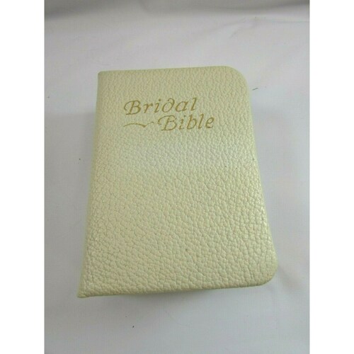 Bridal Bible White Leather 1939 shops Hebrew Publishing Company Compact 32776