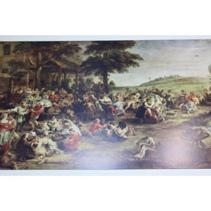 Rubens Print The Kermesse Peter Paul Vintage 88706