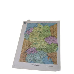 Pays-Bas Belgique France Allemagne Tchéquie Carte vintage Atlas 91166