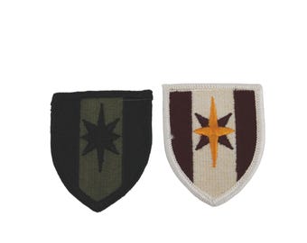 2 Army 44th Medical Brigade Patches Patch 94268 Vintage