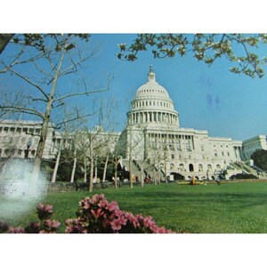 Cartolina d'epoca 51862 del Campidoglio degli Stati Uniti a Washington DC