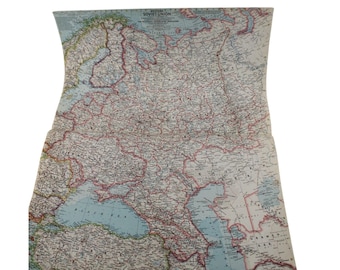 1959 National Geographic Map Western Soviet Union Russia Vintage 94245