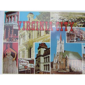 Carte postale vintage 52076 de Virginia City, Nevada NV