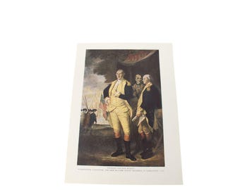 Charles Willson Peale Washington Lafayette Tench Tilghman Print Vintage 94697