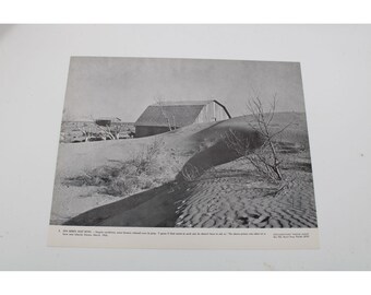 Dustbowl Dust Bowl Liberal Kansas Farm 1936 Photo Repro Print DPA 94288