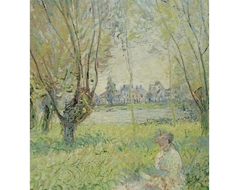 Vintage Claude Monet-Frauen unter Wilows Drucken National Gallery of Art DC 53090