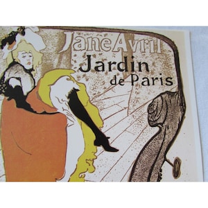 Vintage Jane Avril Jardin de Paris Poster Print 53158 France