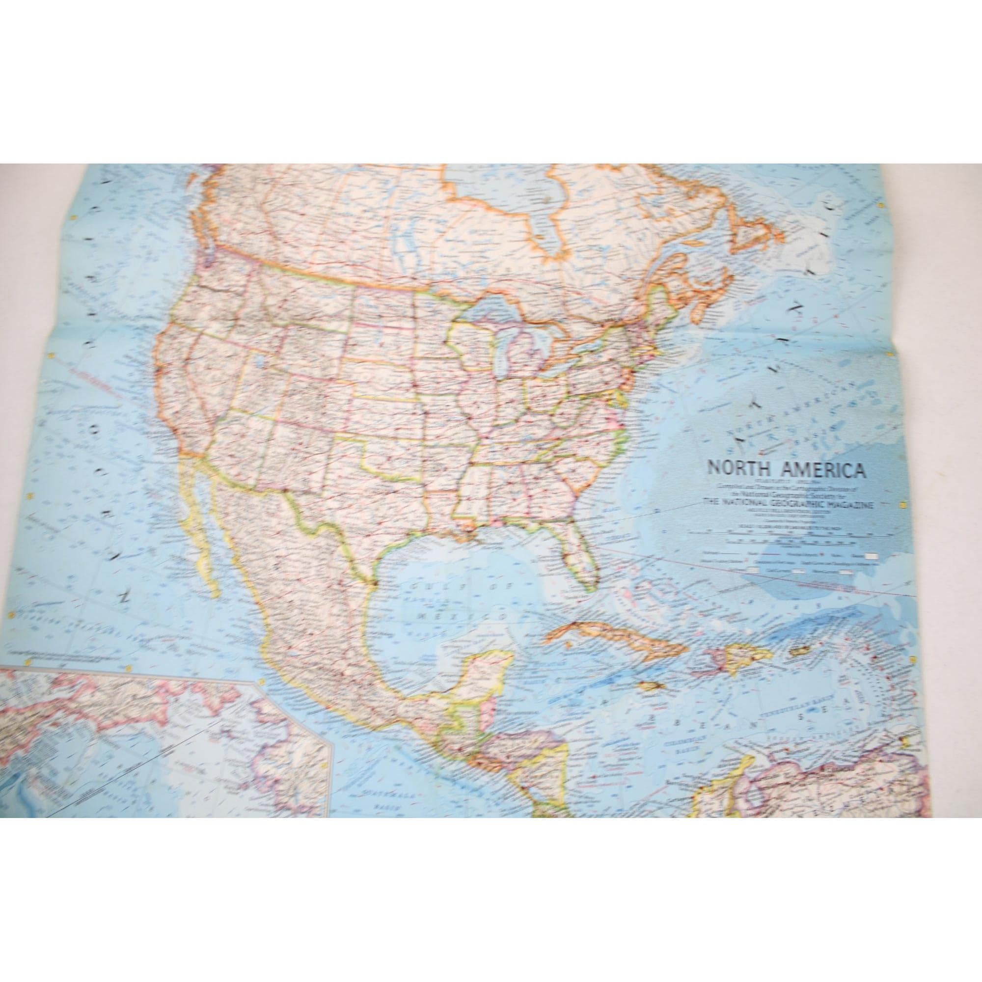 ナショナルジオグラフィック　Atlas of North America 北米 National Geographic Map North America 1964 Vintage 93333 - Etsy Norway
