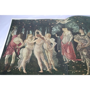 Botticelli Print Primavera Vintage 89155