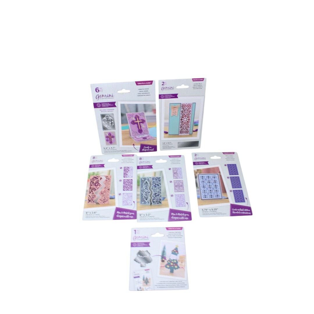 Crafters Companion Gemini Create a Card Die Lot Lace Crucifix Floral ...