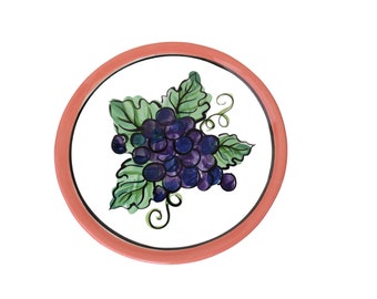 Assiette de raisins Vicki Carroll vintage Salade Dessert 91384