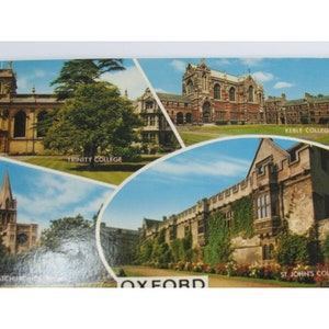 Oxford UK England Trinität St Johns Keble College Postkarte Vintage 27732