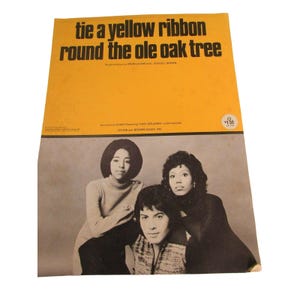 Vintage Knyt ett gult band runt Ole Oak Tree Dawn Noter 31088 Piano