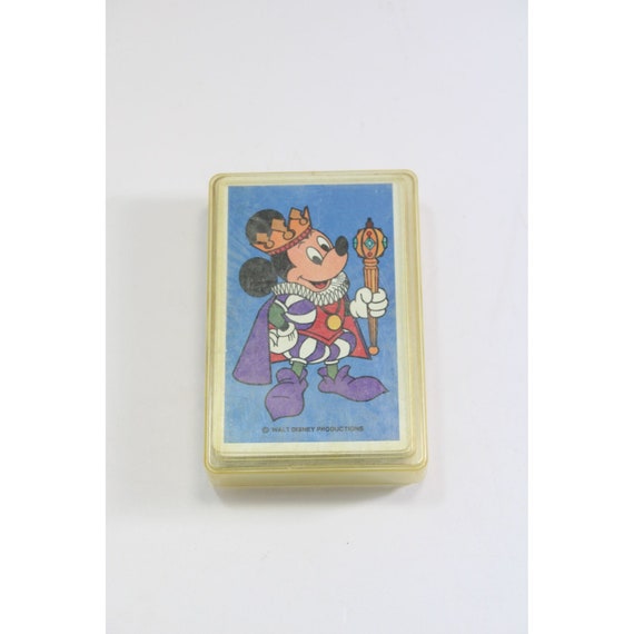 Walt Disney Mickey Mouse Playing Cards Vintage Standard Deck 77503