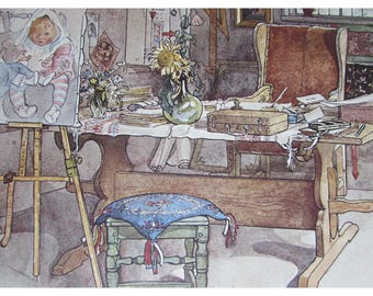 Carl Larsson Albert Office Art Room Ateliern Ena Halften 53011 Print