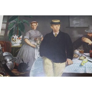 Manet Print Luncheon in the Studio Edouard Vintage 33164