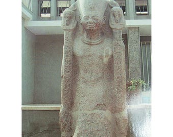 Vintage Postcard Egypt Memphis Ramisis 2 31224 Statute