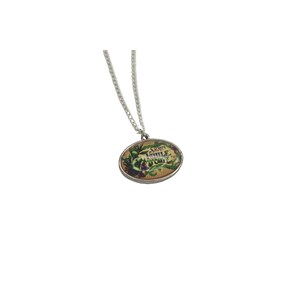 Savon Lavande Pendant Necklace Lavendar Soap  Silvertone 89622
