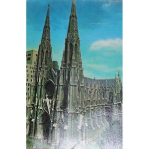 St Patricks Cathedral Postcard NYC Manhattan New York City Vintage 54680