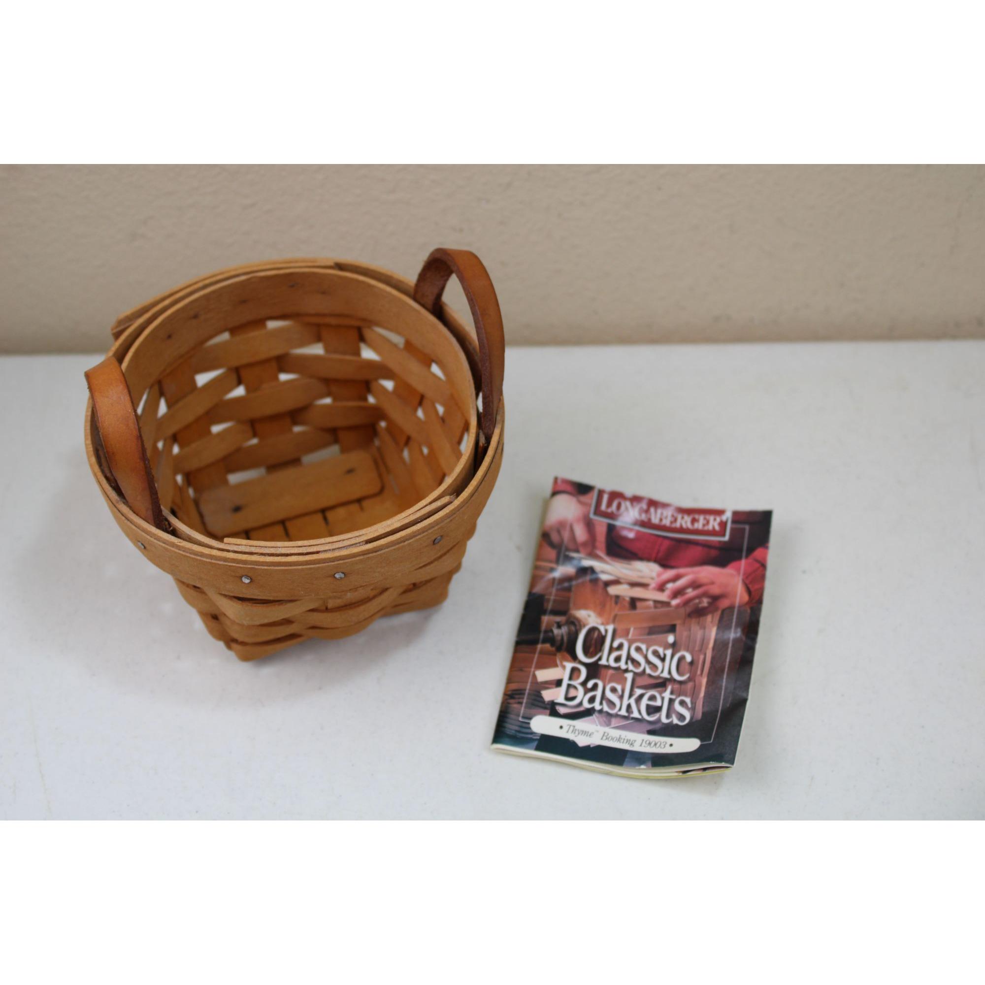 1996 Longaberger Thyme Booking Basket 19003 93594 - Etsy