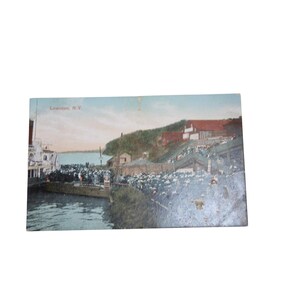 Lewiston NY Ferry Postal 1909 Valentine Sons Vintage Antique 93065
