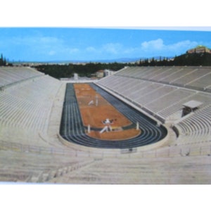 stadio Atene Grecia Cartolina Vintage 52043