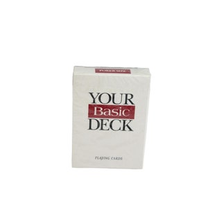 Your Basic Deck Playing Cards Poker Cigarette 77502 SEALED Vintage