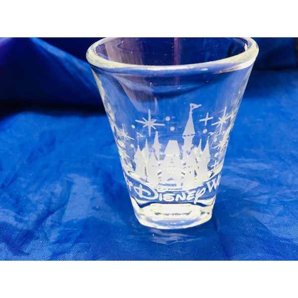 Walt Disney World Ocean Thailand Shot Glass Etched Castle Shotglass 22866