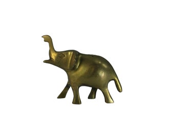 Vintage Solid Brass Elephant 30016