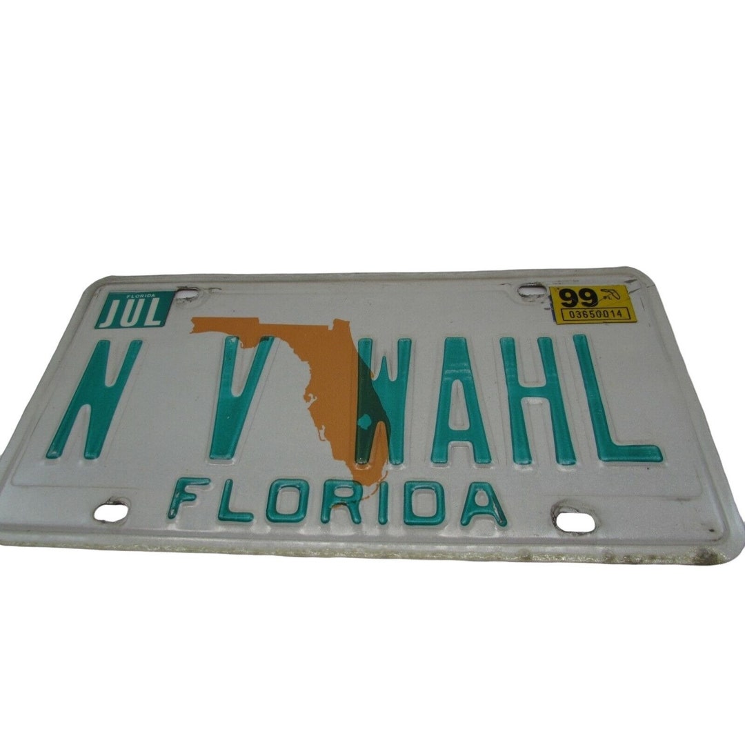 Vintage 1999 Florida License Plate Oranges State 33542 Etsy