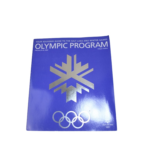2002 Olympic Program Winter Games Salt Lake Vintage 92282 - Etsy