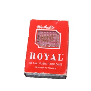 Koninklijk speelkaartendek Vintage verzegeld Taiwan 90845
