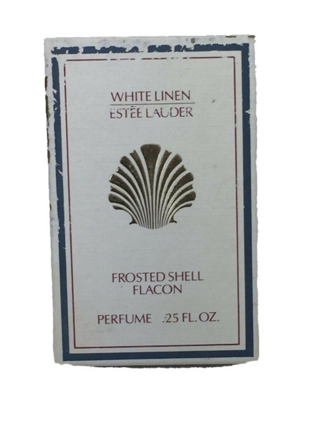 Vintage ESTEE LAUDER White Linen Frosted Shell Flacon Perfume - Etsy