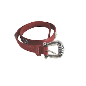 Brighton Kids Red Belt 23" Vintage Small 54867 1996