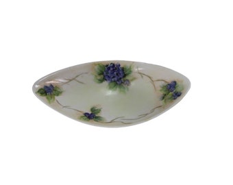 Alka Kunst Bavaria Sauce Dish Trinket Blueberry Blueberries Germany 55058