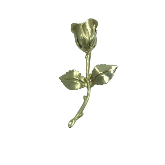 Emerald Green Rhinestone Floral Brooch & Earrings, Gold