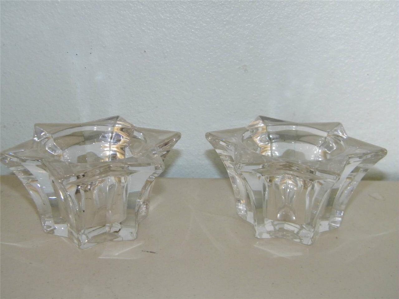 Vintage Villeroy & Boch Heavy Lead Crystal Star Shape Votive Etsy