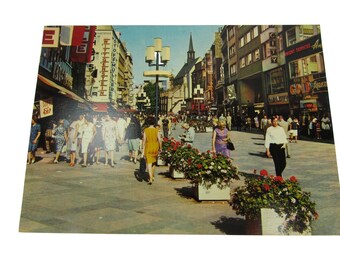 Vintage Postcard Cologne Koln am Rhein Germany Downtown 30713