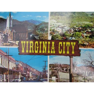 Carte postale vintage 52075 de Virginia City, Nevada NV