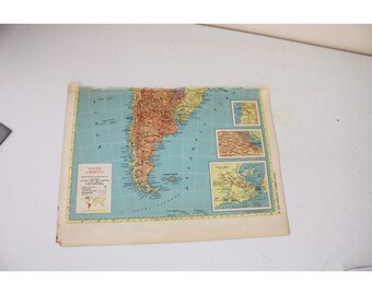 Cuba Hispaniola Jamaica Map Vintage World Atlas 90871 - Etsy