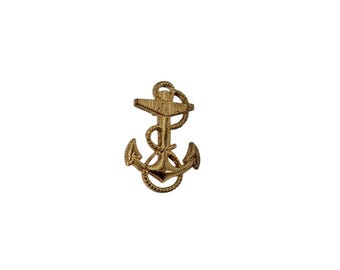N S Meyers Inc New York Anchor Lapel Scatter Pin Vintage 94309 Navy Double