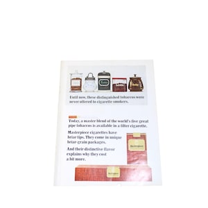 Anuncio impreso de cigarrillos Masterpiece de Haig Scotch de 1965 (93435)